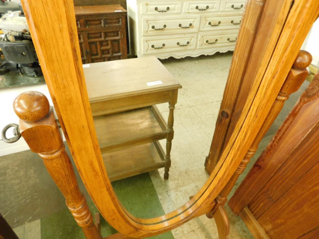 Oak Oval Pier Mirror