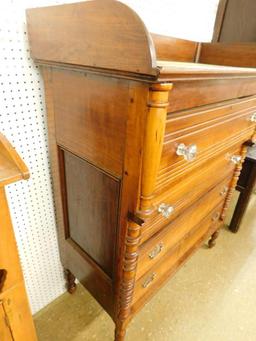 4 Drawer Highboy Dresser with Gallery