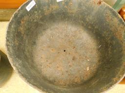 Cast Iron Cauldron with Handle - Hole In Bottom