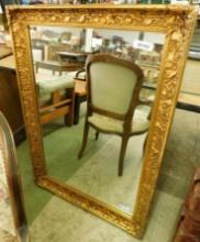 Ornate Wood Framed Gold Mirror