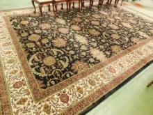 Beige - Cream - Black Room Size Rug