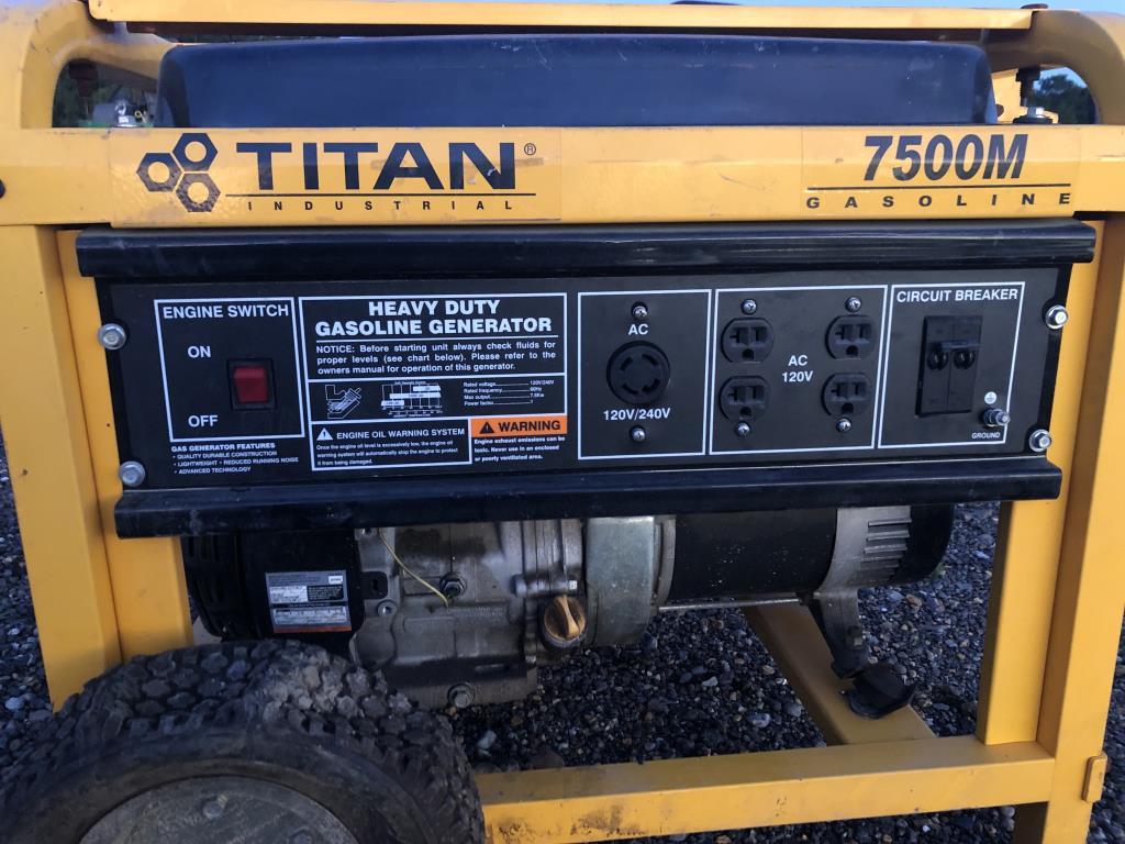 Titan Industrial 7500M Generator