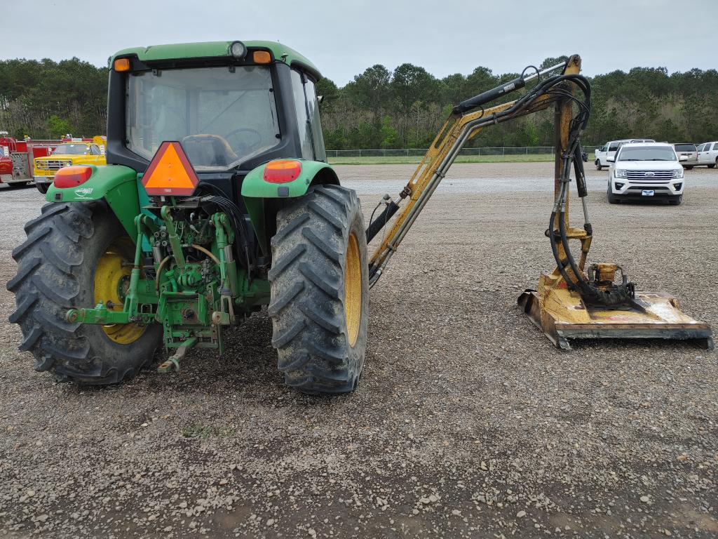 John Deere 6430 Tractor W/Side Boom Mower