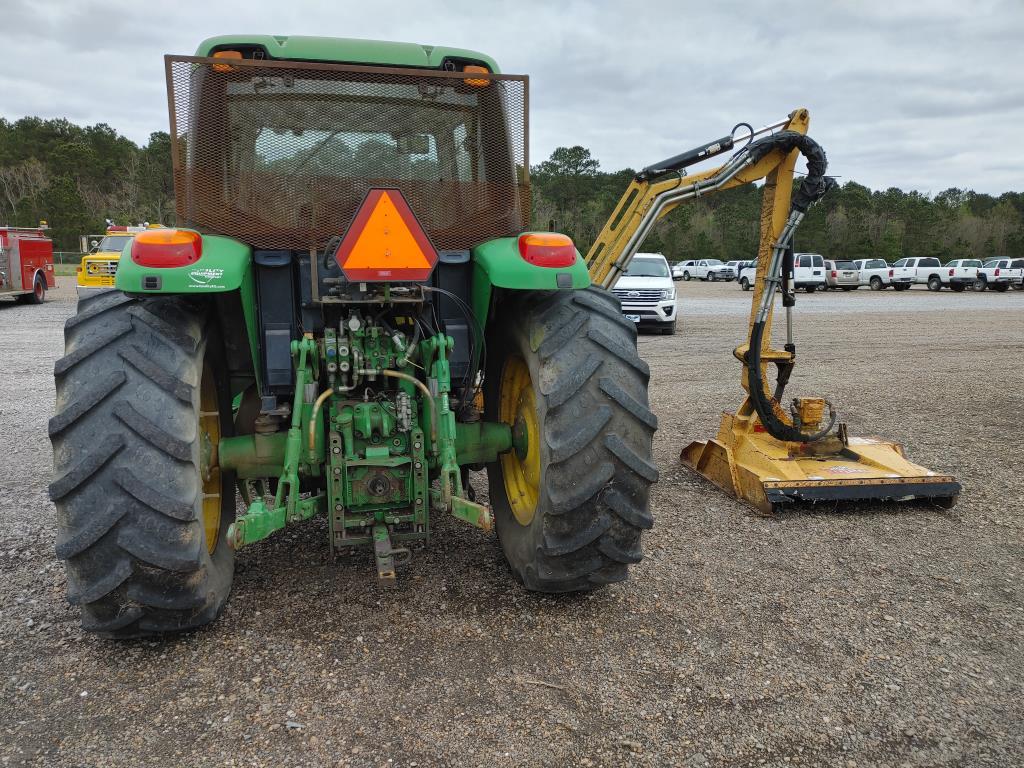 John Deere 6430 Tractor W/Side Boom Mower