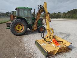 John Deere 6410 Salvage Tractor W/Side Boom Mower