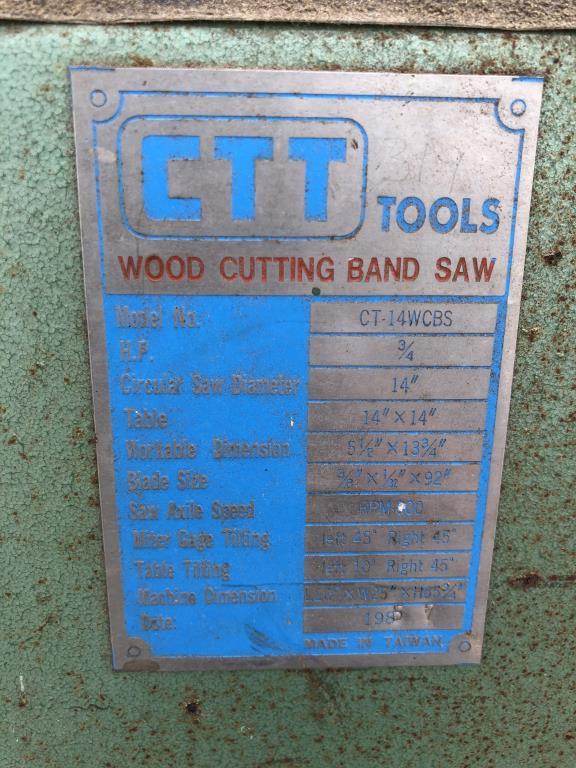 CTT Wood Cutting Band Saw