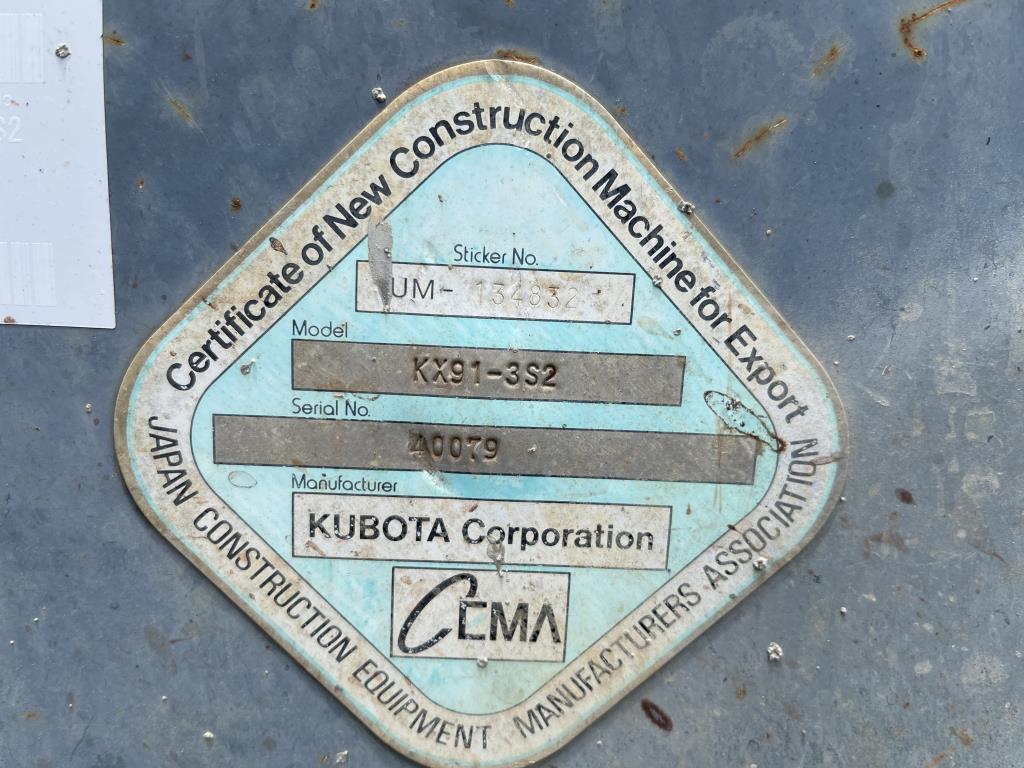 Kubota KX91-3 Excavator