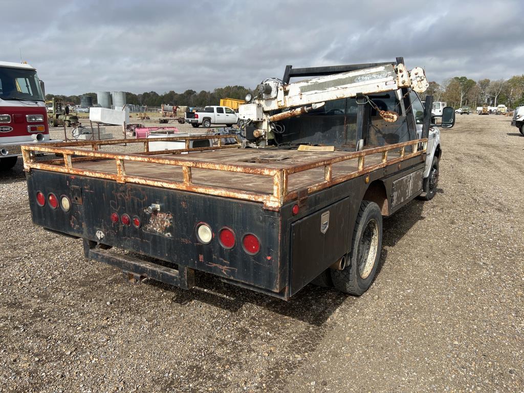 2002 Ford F-550 Flatbed With Crane
