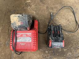(2) Milwaukee Battery Packs With Charger