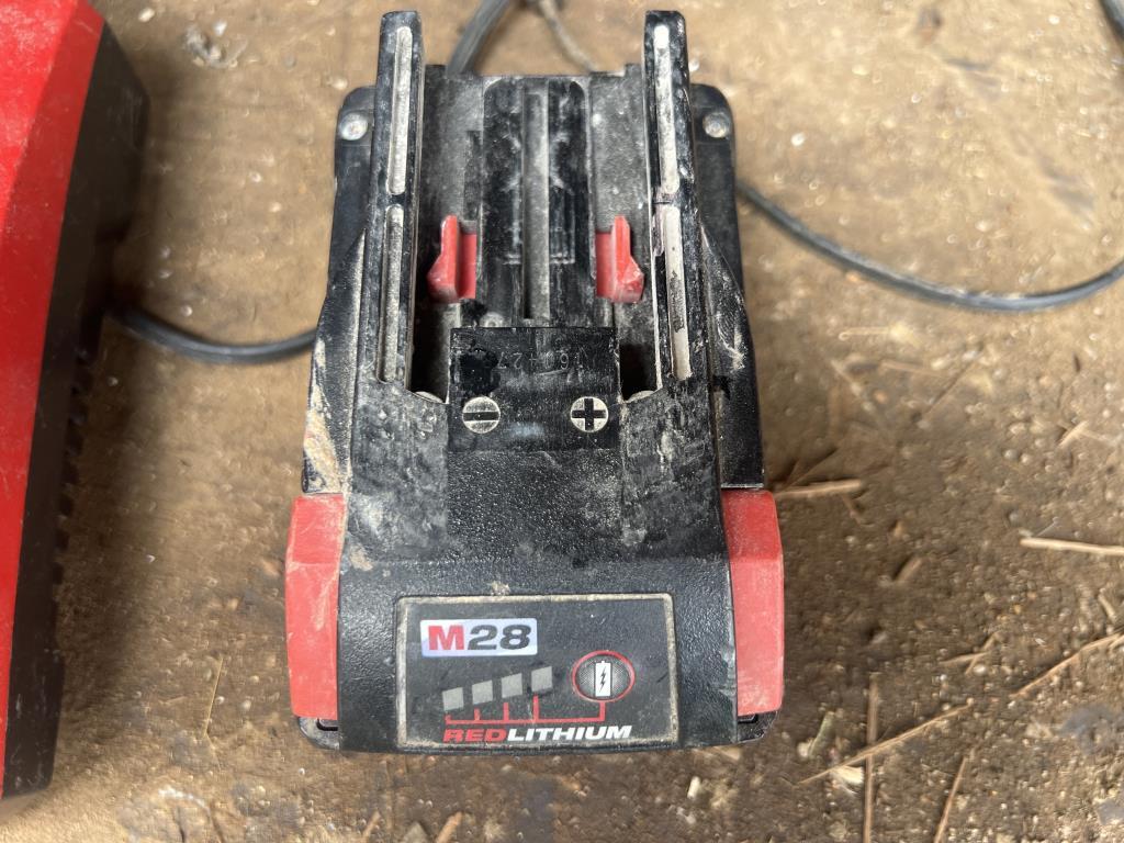 (2) Milwaukee Battery Packs With Charger