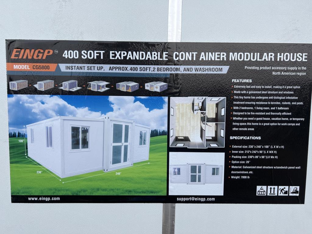 EINGP CG5800 400 Sq Ft. Expandable Container Modul