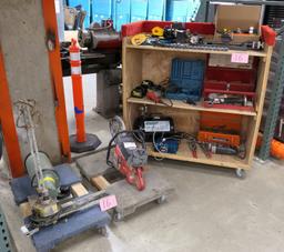 Power & Hand Tools: Items on Cart & 2 Dollies