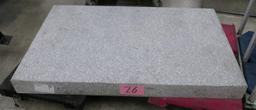 Stone Slab, 48" x 30" x 4", Approx. 600 lbs.