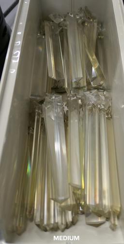 LOT 1: Misc Glass/Crystal Chandelier Parts