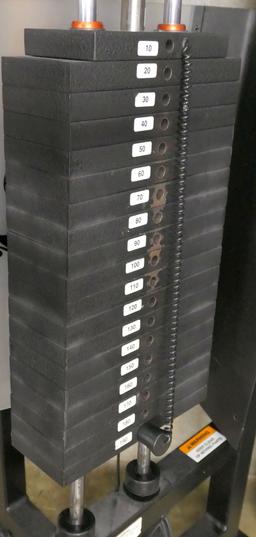 Weight Machines and Benches: Life Fitness SM11, 3 Items on 6 Dollies