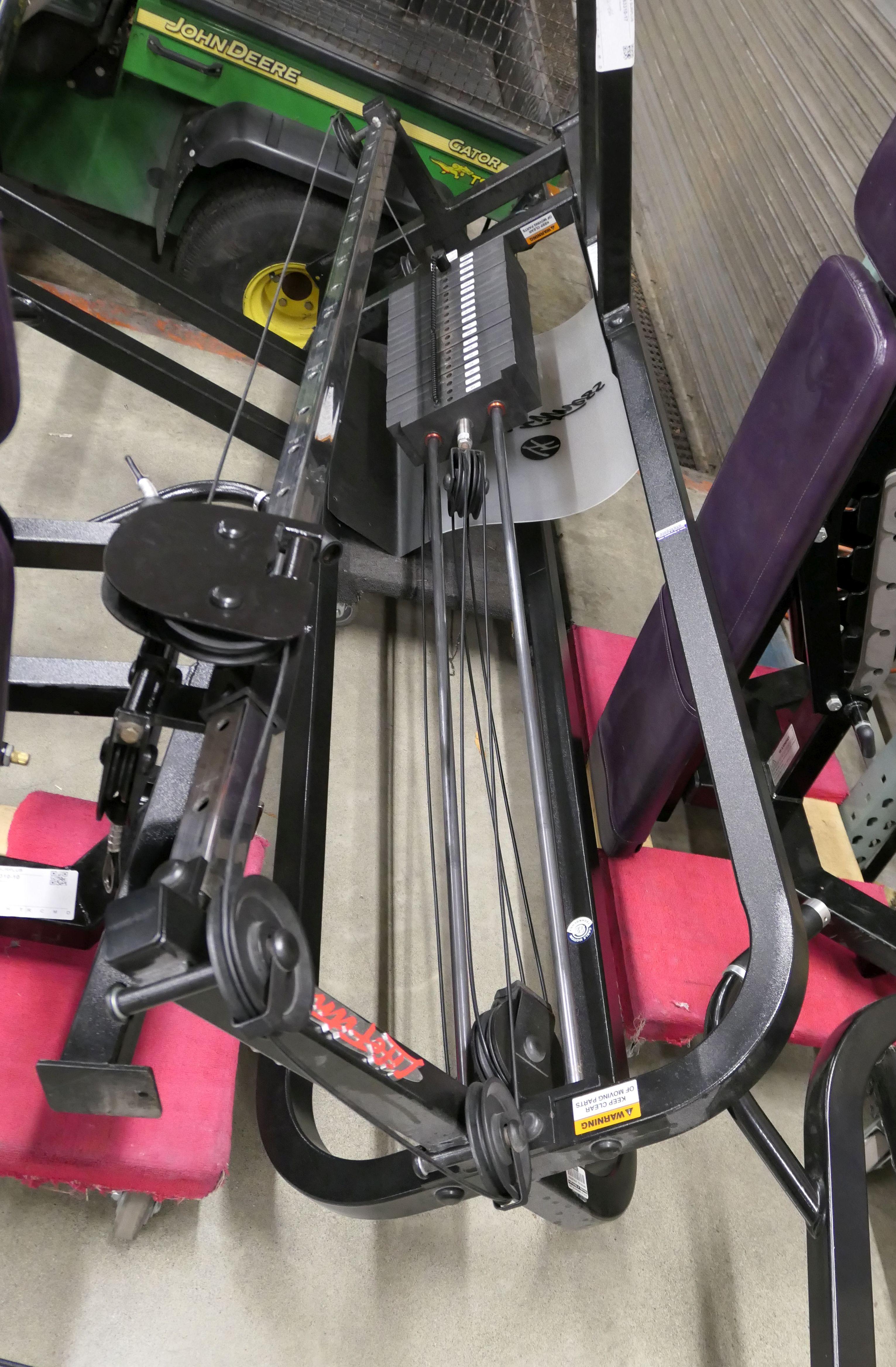 Weight Machines and Benches: Life Fitness SM11, 3 Items on 6 Dollies