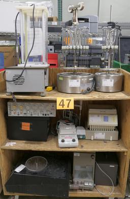 Misc. Lab Equipment: Items on 2 Carts