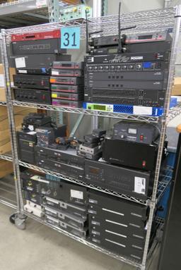 Misc. Audio Visual Equipment: Items on Cart