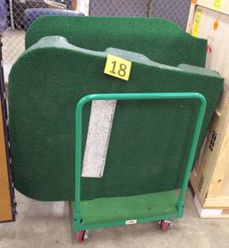 Portable Pitching Mound: Portolite, 2 Pieces on Cart