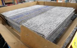 Carpet Tiles: Items on 2 Dollies and 2 Pallets