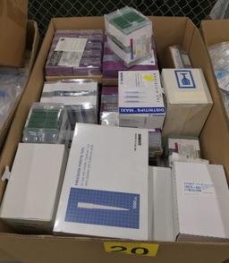 Misc. Lab Plasticware: Items in 3 Boxes