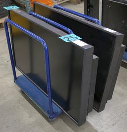 Monitors, Group A: 55" LCD, NEC Multisync P552, 2 Items on Cart