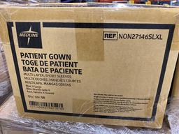 Healthcare Consumables Group D: Medline Disposable Patient Gowns. Items on Pallet.
