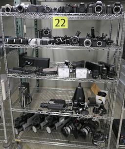 Photography and Video Equipment: Panasonic, Canon, Olympus, & Other, Items on Cart