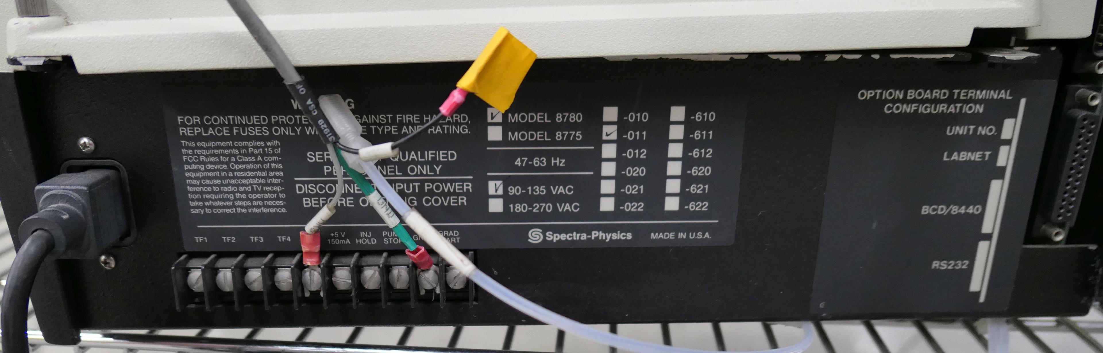 Misc. Lab Equipment Group J: Spectra-Physics Pump & Sampler, Items on Shelf