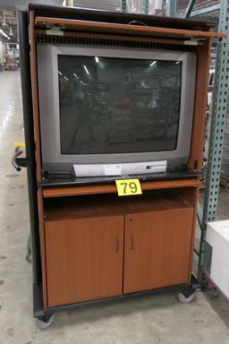 CRT Television in Entertainment Center: Toshiba 37"