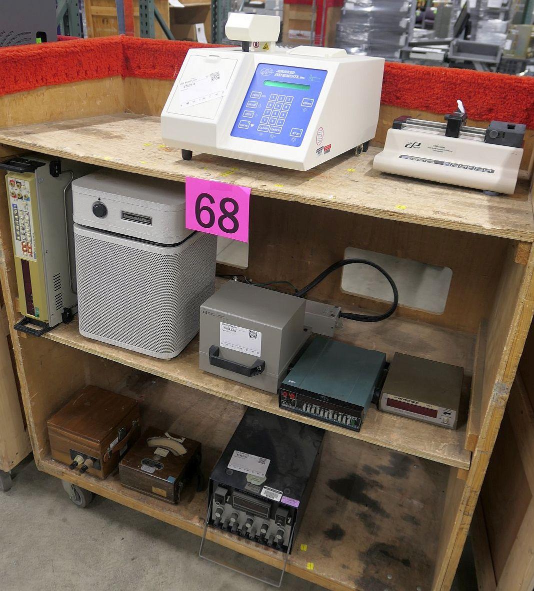 Misc. Lab Equipment, Items on Cart