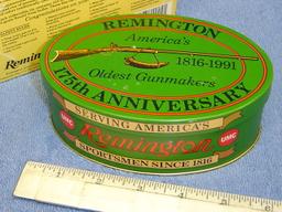 REMINGTON 175TH ANN COLLECTIBLE TIN WITH BULLETS