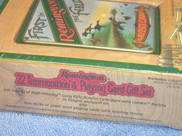 REMINGTON AMMO & PLAYING CARD COLLECTIBLE GIFT SET