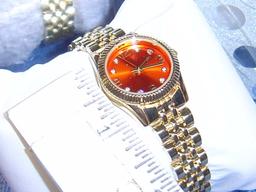 LADIES ORANGE FACE FASHION WATCH 'CUST CGND MIND'