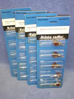 VINTAGE KRISTA RADIO MINI TOGGLES (20) NO. 12-379