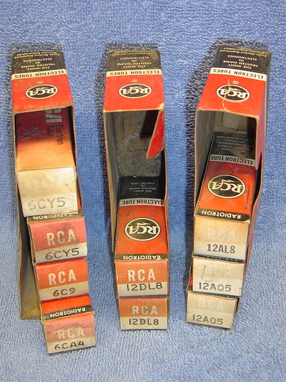 VTG RCA MINIATURE ELECTRON TUBE SELECTION NOS