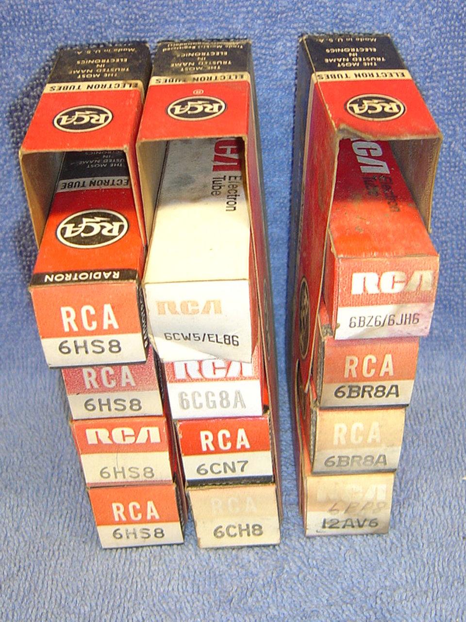 VTG RCA MINIATURE ELECTRON TUBE SELECTION NOS