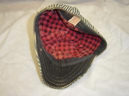 SOILED/AGED ENGINEERS COSTUME CAP SZ 7