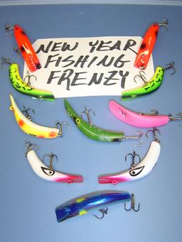 10 LAZY IKE AND OTHER SIMILAR FISHING LURES