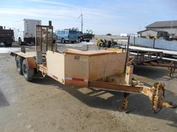 1995 Vermeeer boring Machine Trailer, Narrow Ramps, Tandem Axle, 8 bolt wheel