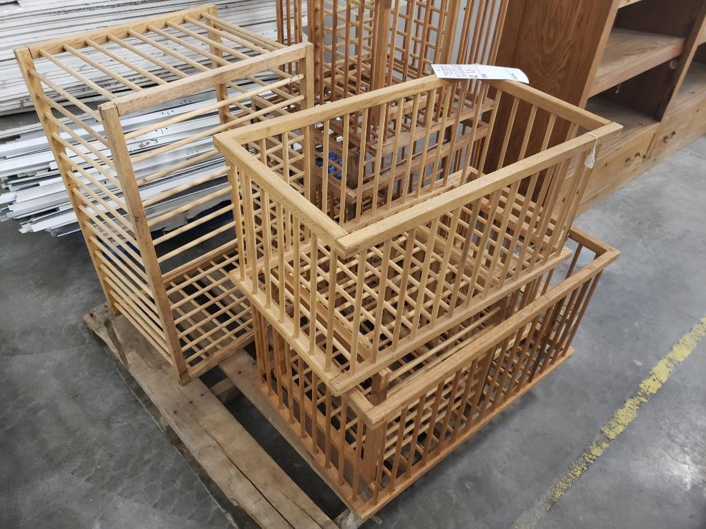 9 decorative wood crates