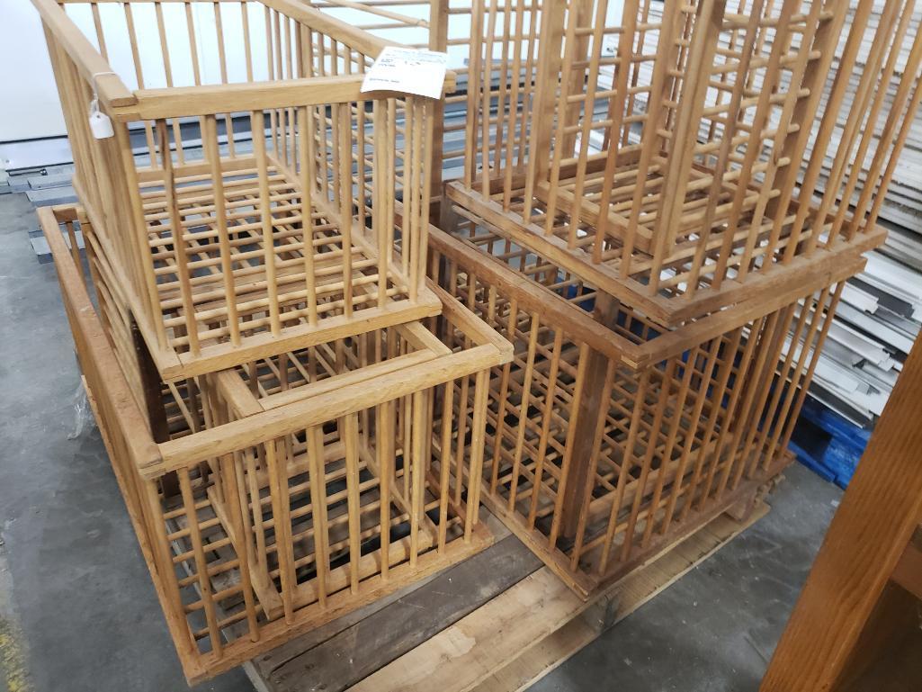 9 decorative wood crates