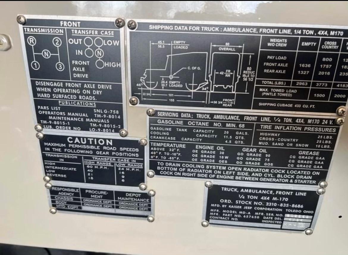 1954 Army Medical Jeep