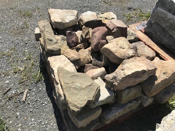 Skid of Mountain Stone Wall stones