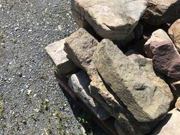 Skid of Mountain Stone Wall stones