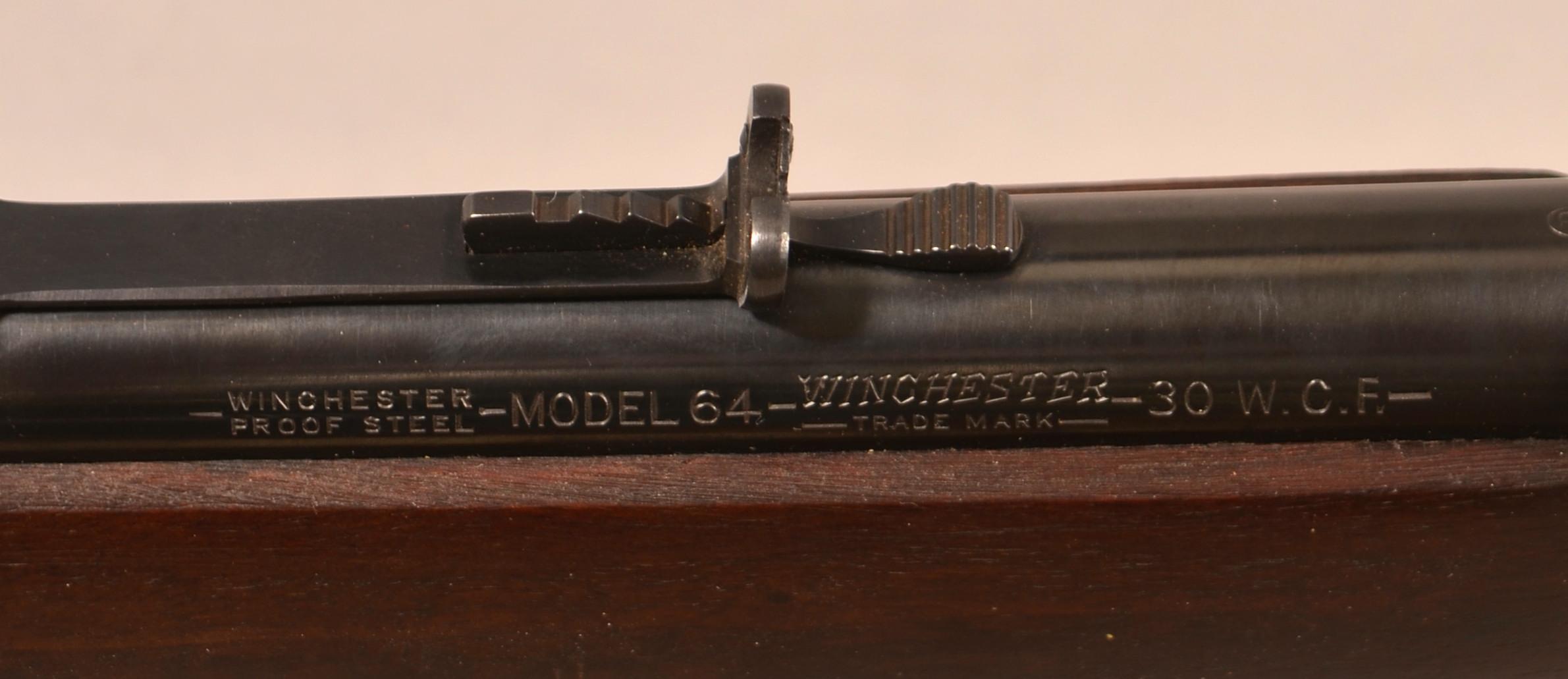 Winchester model 64  30 W.C.F lever action rifle