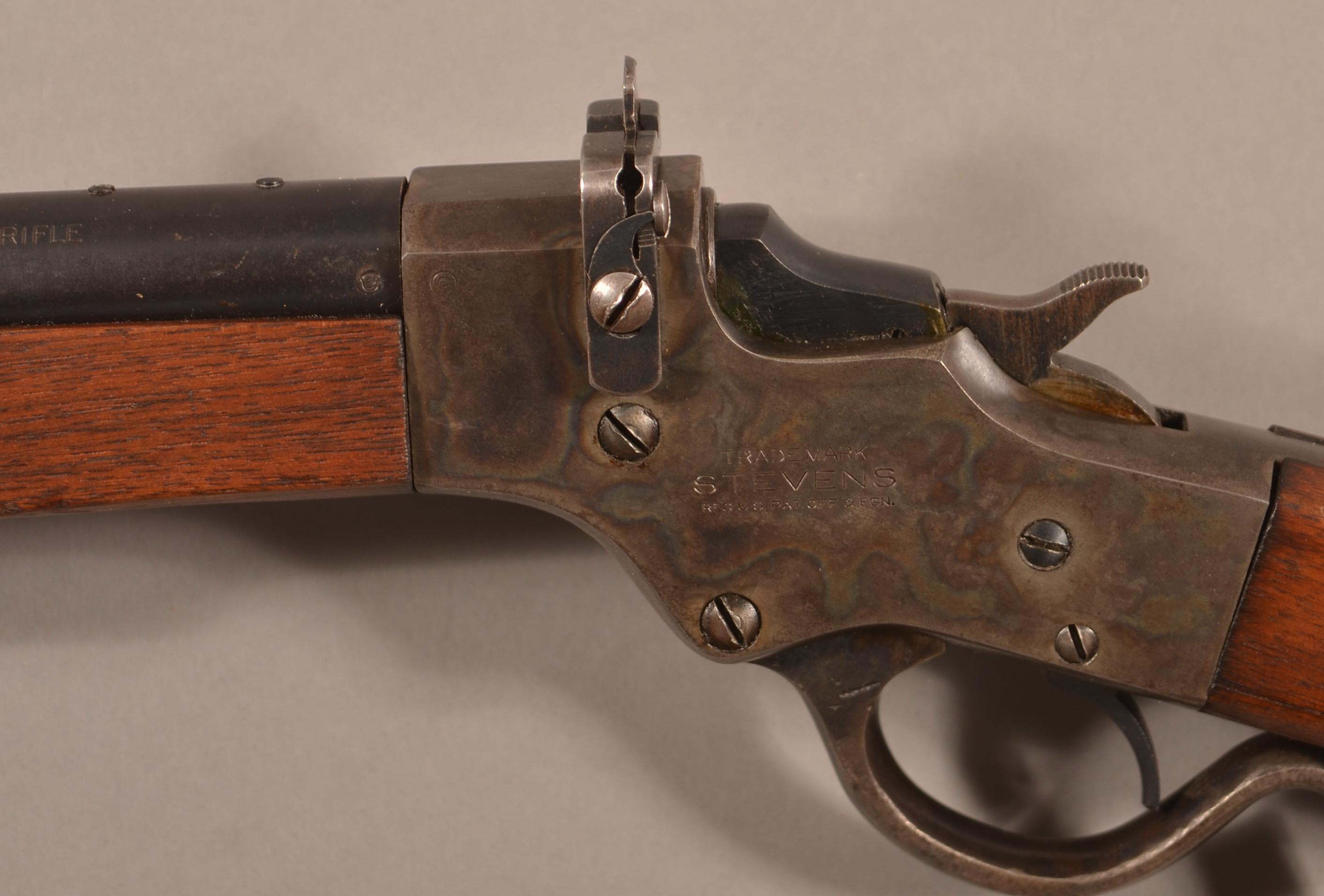Stevens  "Armory Model" No. 414  .22 lever action rifle