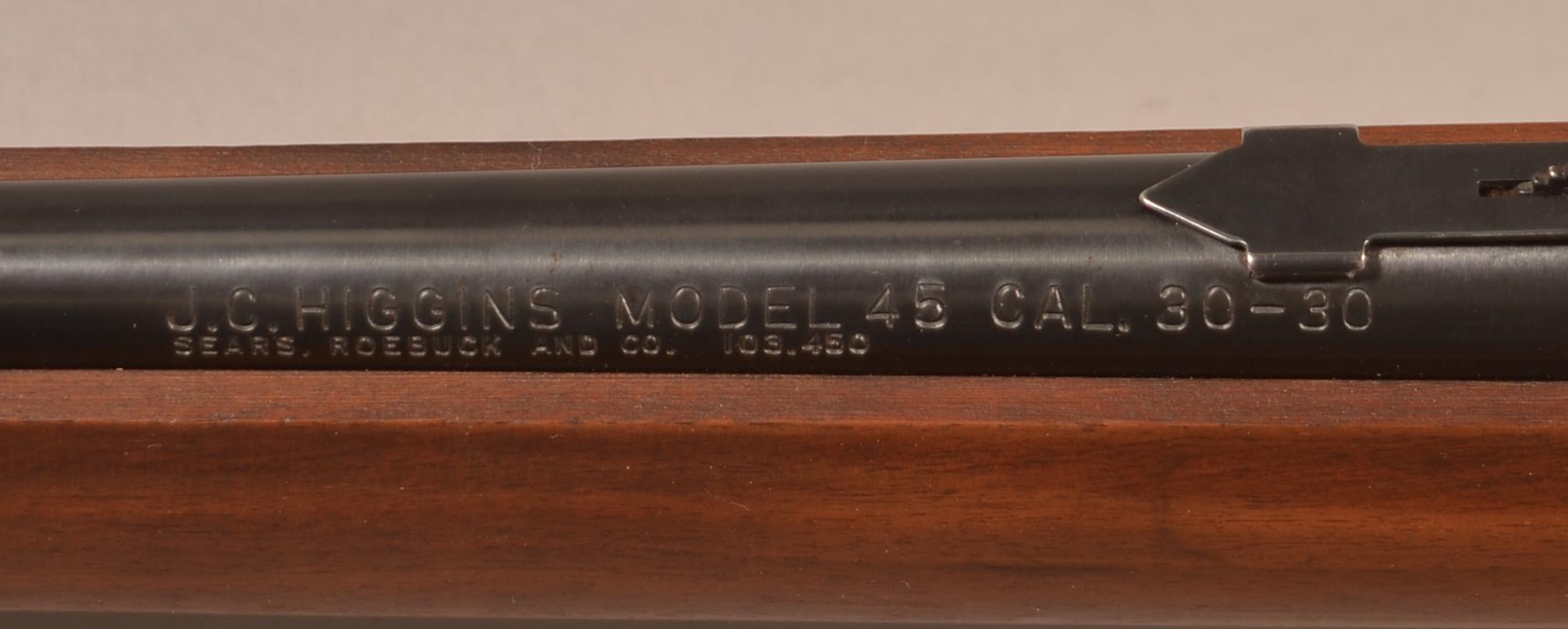 J.C Higgins model 45 30-30 lever action rifle