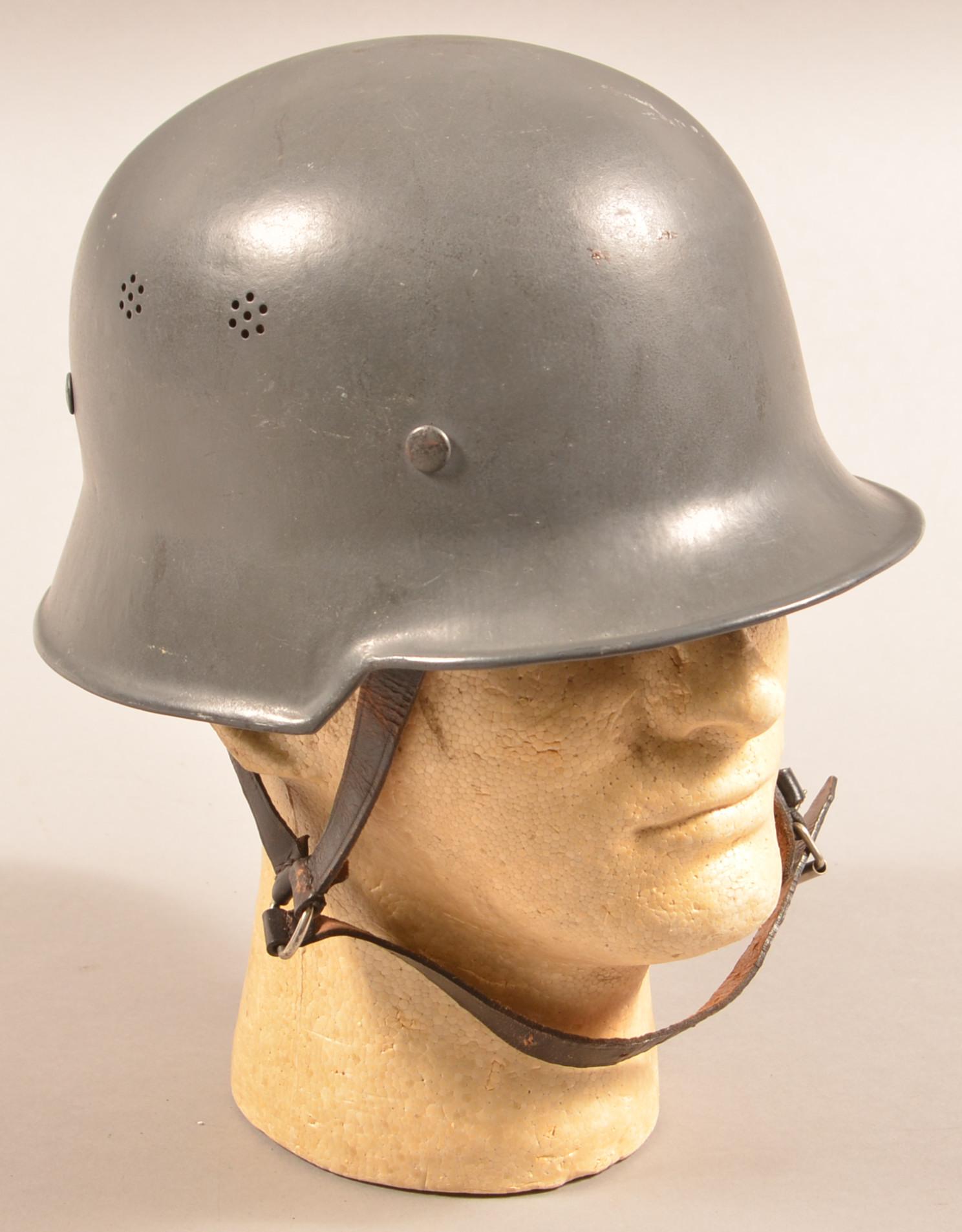 Nazi Civil Defense Red Cross Helmet