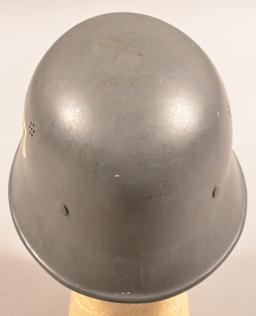 Nazi Civil Defense Red Cross Helmet